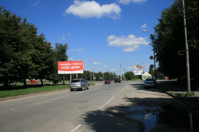 Щит 6x3,  перехрестя пр. Грушевського та вул. Північна